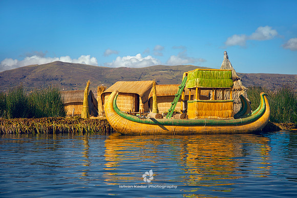 Totora Boat on Lake Titicaca