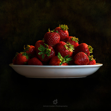 food, plate, still-life, fruit
