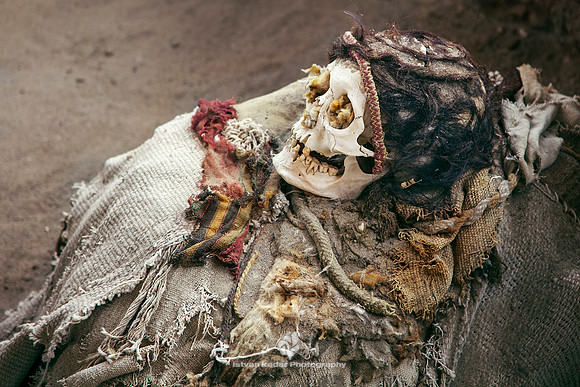 Ancient Mummy in the Cemetery of Chauchilla
