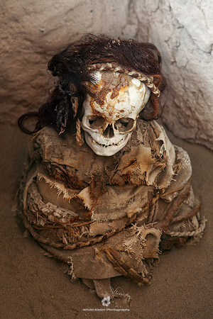 Ancient Mummy in the Cemetery of Chauchilla