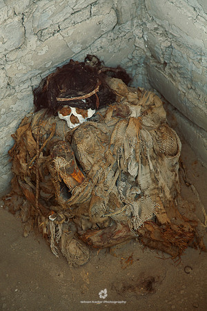 Ancient Mummy in the Cemetery of Chauchilla