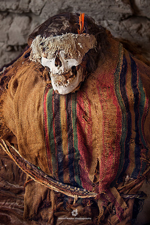 Ancient Mummy in the Cemetery of Chauchilla