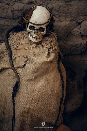 Ancient Mummy in the Cemetery of Chauchilla