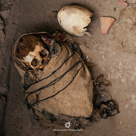 Ancient Mummy in the Cemetery of Chauchilla