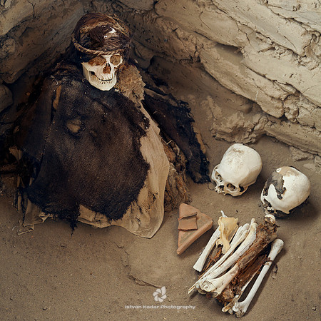 Ancient Mummy in the Cemetery of Chauchilla