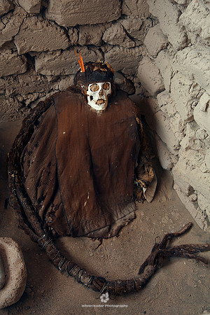 Ancient Mummy in the Cemetery of Chauchilla