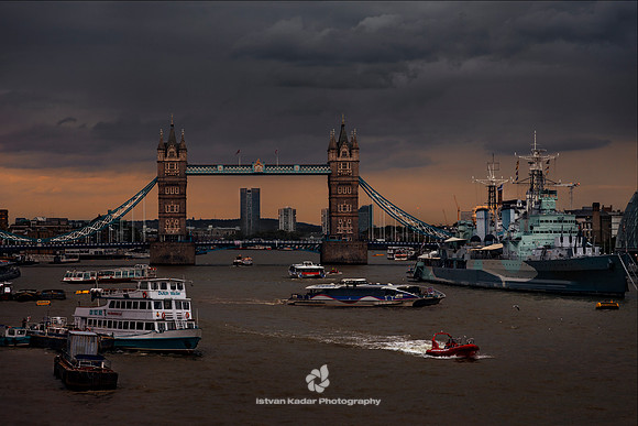 Traffic on River Thames