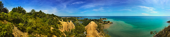 Bluffers Park from Scarborough Bluffs - 2015