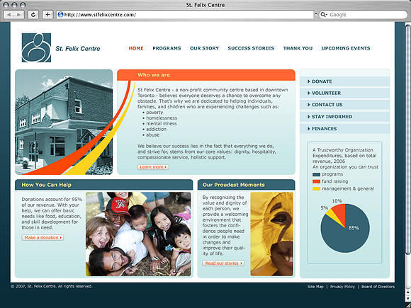 Website Design for St. Felix Community Centre