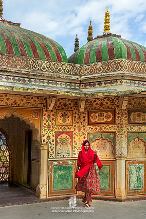 Sheesh Mahal in the Grounds of the Amber Fort,  Jaipur, India
