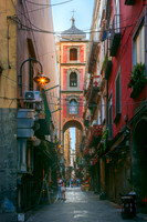 San Gregorio Armeno Street, Naples, Italy