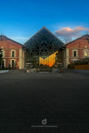 Glass Facade of the Bálna, Budapest, Hungary