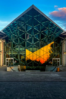 Glass Facade of the Bálna, Budapest, Hungary