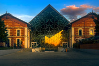 Glass Facade of the Bálna, Budapest, Hungary