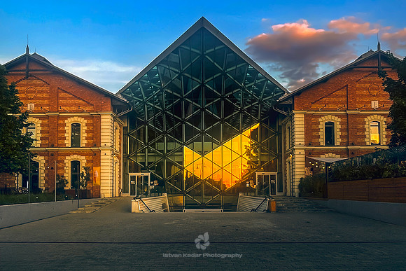 Glass Facade of the Bálna, Budapest, Hungary