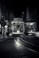 2015, Architecture, B&W, "Black and White Image", "Building Exterior", "Built Structure", "Capital Cities", Compartment, Curve, Illuminated, "Incidental People", Lisbon, Night, Outdoors, Photography,