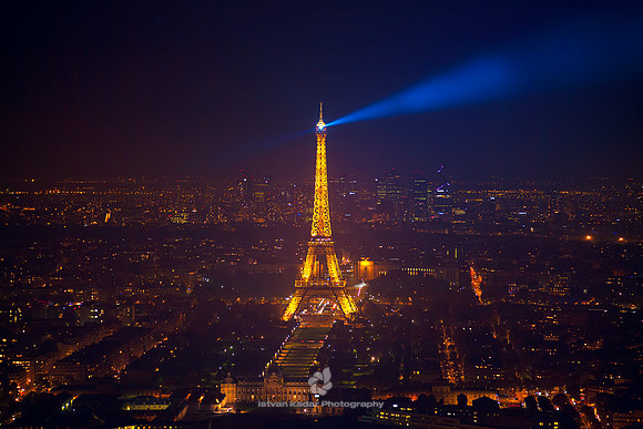 The Illuminated Eiffel Tower