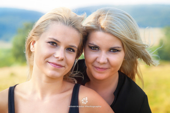 blonde, girls, lights, looking, makeup, mascara, nature, outdoors, people, people, portrait, sisterhood, sisters, together, two, two, wind, women, young