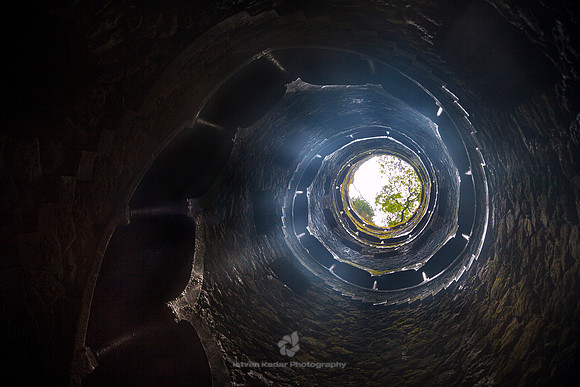 Looking Up from the Initiation Well of Quinta da Regaleira