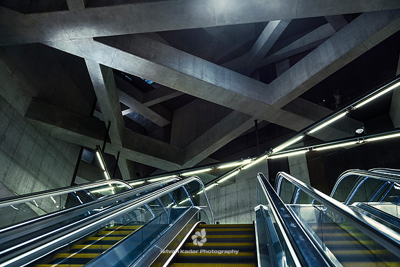 Escalator in a Metro Station