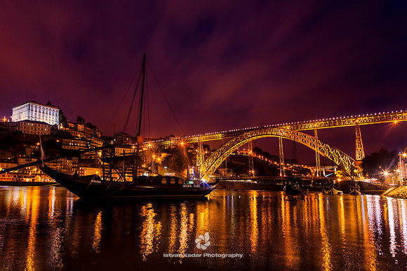 Dom Luis I Bridge at Night