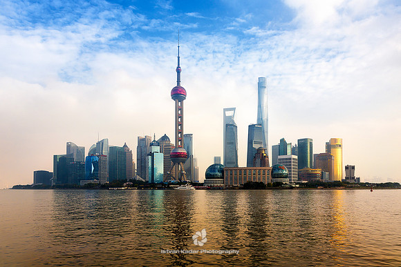 The Pudong Skyline in Shanghai, China