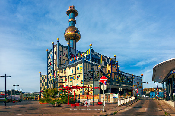Spittelau Waste Incineration Plant, Vienna, Austria