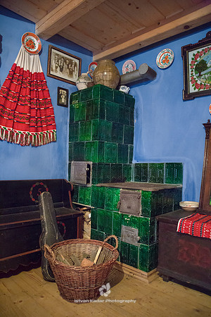 Wood Burning Tiled Stove