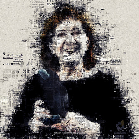 Newspaper Style Digital Art