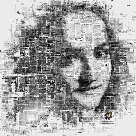 Newspaper Style Digital Art