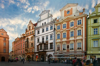 Colourful Facades in Old Town Square, Prague