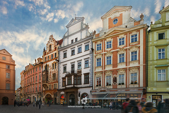Colourful Facades in Old Town Square, Prague