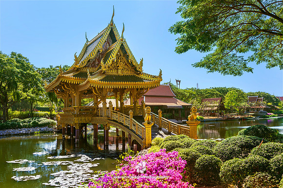 The  Sala of Ten Reincarnations, Ancient Siam, Muang Boran, Thailand