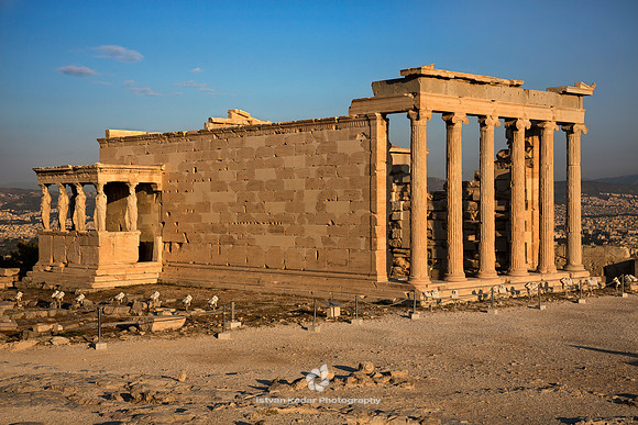 The Erechtheion on the Acropolis in Greece