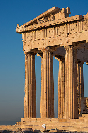 Detail of the Parthenon, Acropolis, Athens, Greece