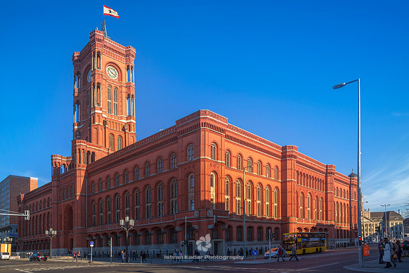 The Rotes Rathaus or Red Town Hall in Berlin, Germany