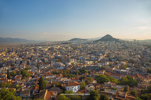View Over Athens from the Acropolis