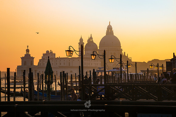 Sunset over the Grand Canal, Venice, Italy