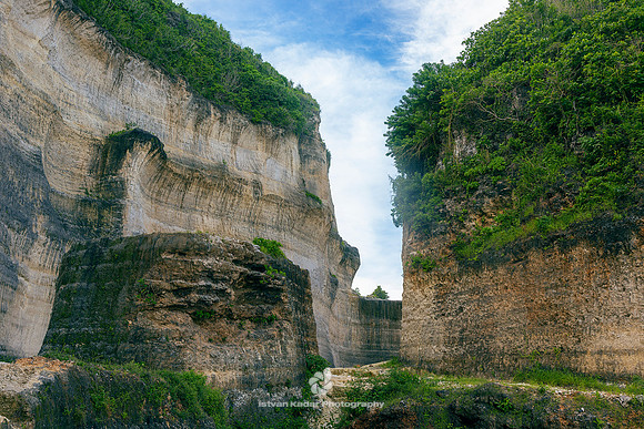Limestone Cliffs,  Melasti Ungasan, Bali, Indonesia