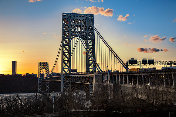 The George Washington Bridge at Sunset