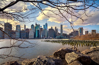 Manhattan Framed by Nature