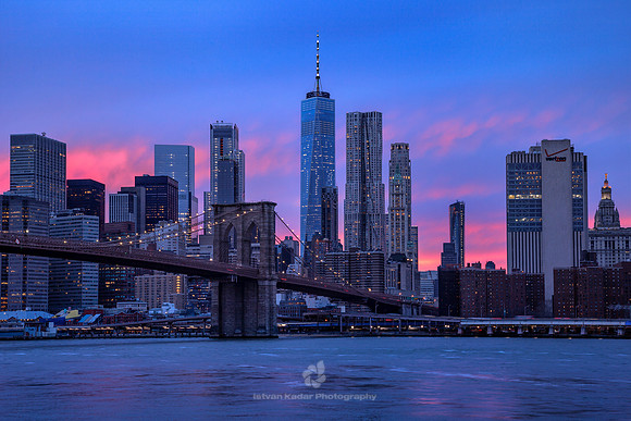 Pink Sunset, Manhattan, NYC