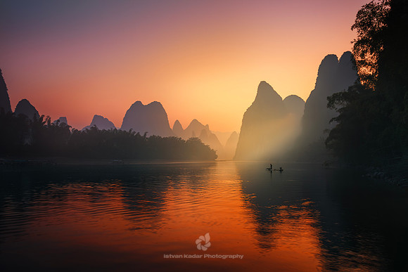 Morning Fishing on the Li River