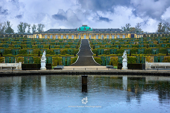 Sanssouci Palace and the Terrace Vineyards, Potsdam, Germany