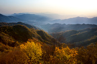 Autumnal View from The Great Wall of China