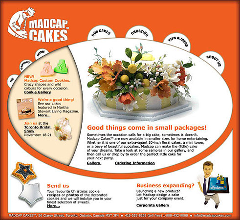 Website Design for Premium Cake Company