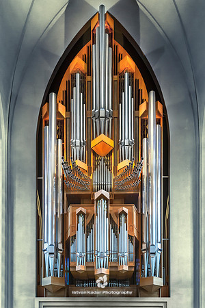 The Klaisorgan in the Church of Hallgrimur (Hallgrímskirkja)