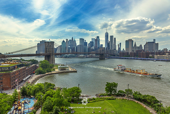 Brooklyn Bridge with Manhattan Skyline