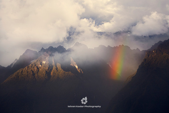 andean, high, peaks, rainbow, mountains