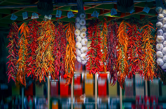 Chili Peppers, La Boqueria Market, Barcleona, Spain